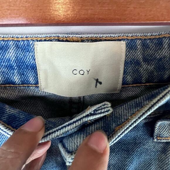 CQY Women's Jeans High Rise Straight Leg Light Wash Size 26 Denim - Picture 8 of 8